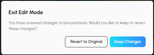 Keep Changes or Revert to Original confirmation dialog